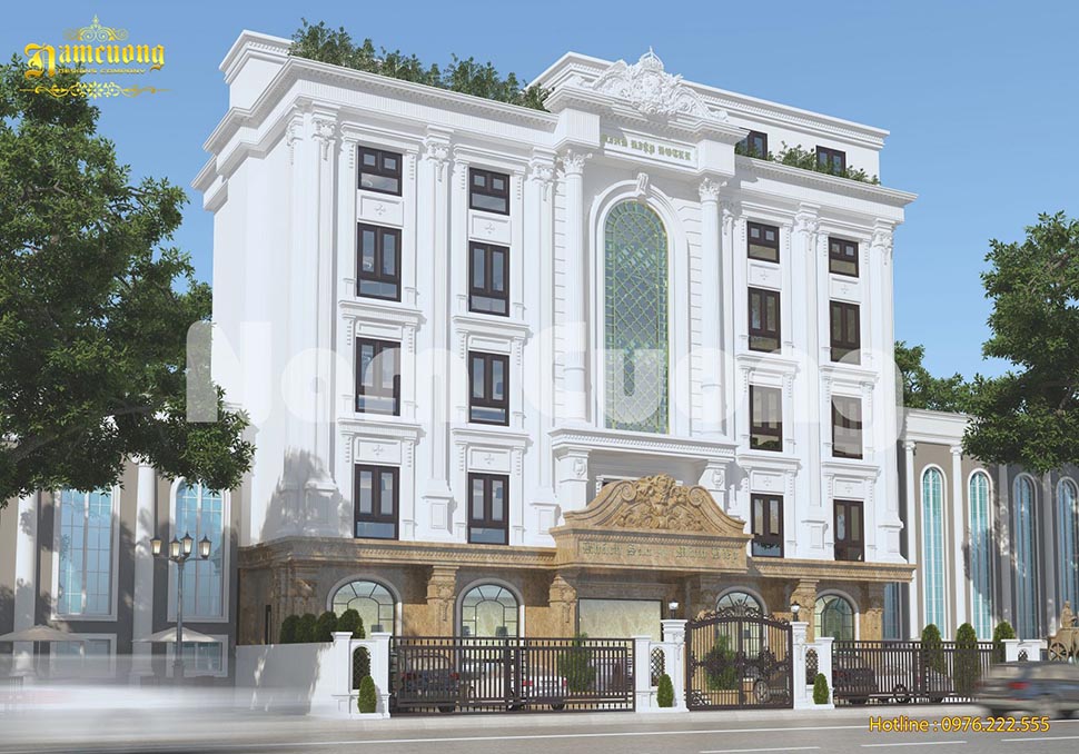 Mẫu thiết kế khách sạn 5 tầng chuẩn 2 sao đẹp tại Quảng Ninh