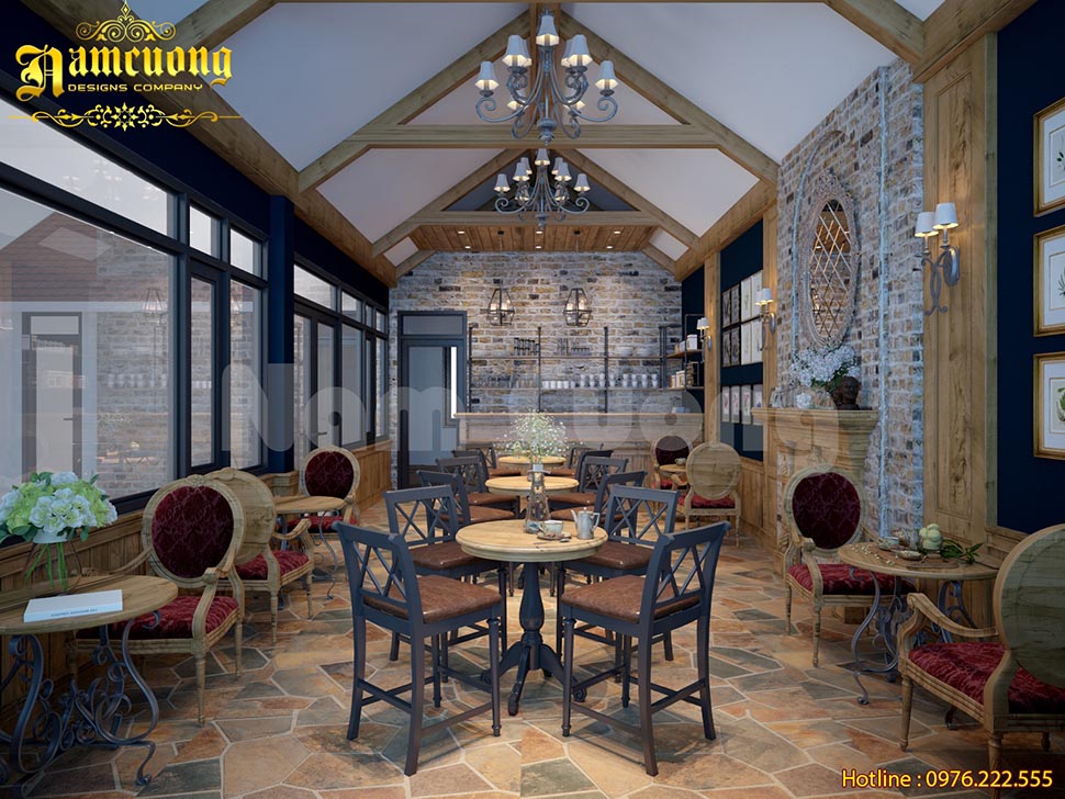 Thiết kế quán cafe mộc mạc, yên tĩnh với không gian cổ xưa