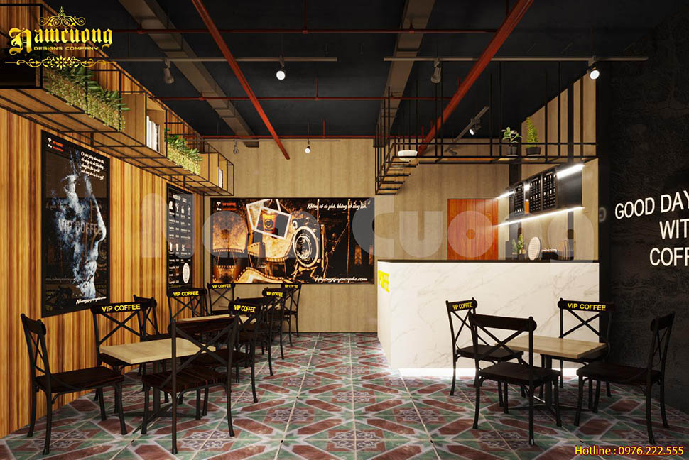  Thiết kế quán cafe 20m2 ấn tượng tại Thái Bình