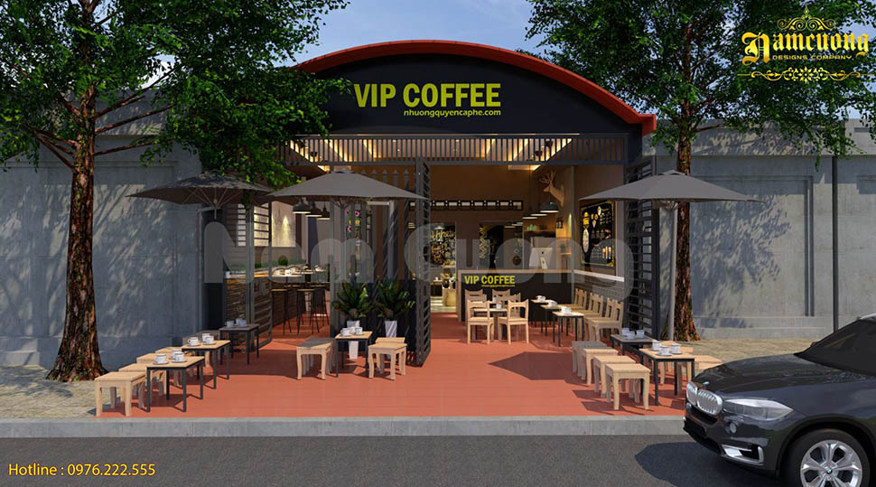 Bản vẽ mặt bằng quán cà phê VIP Coffee