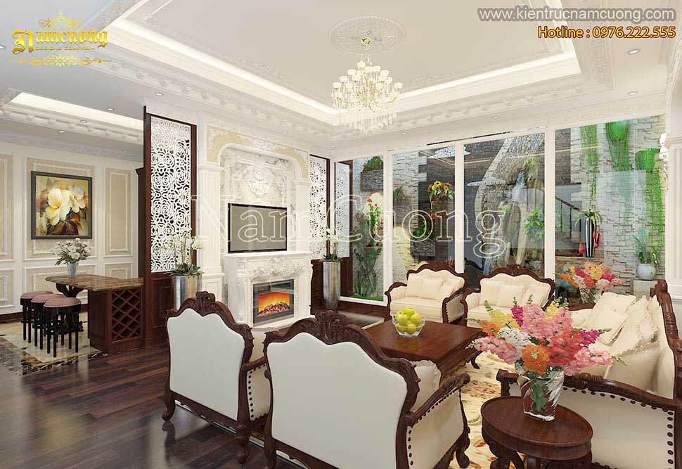 Thiết kế nội thất nhà biệt thự cổ đẹp tại Quảng Ninh