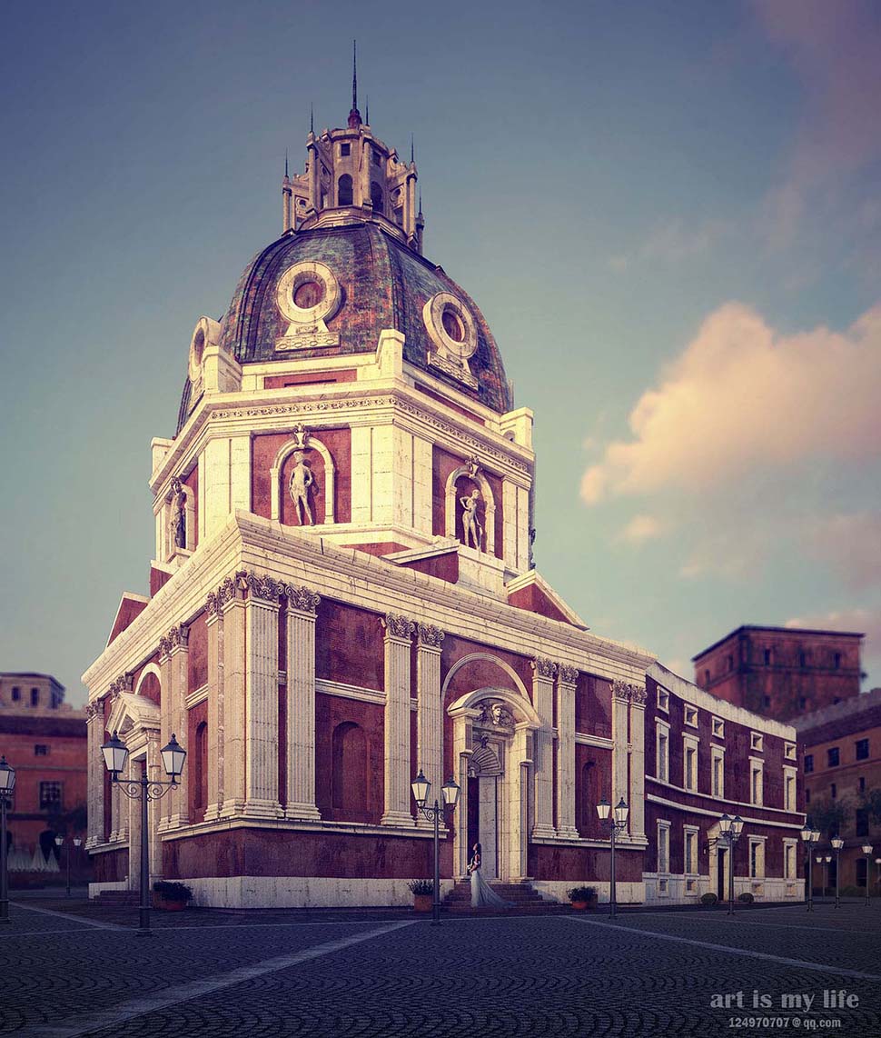 Ấn tượng với thiết kế lâu đài được lấy cảm hứng từ Chiesa di Santa Maria di Loreto