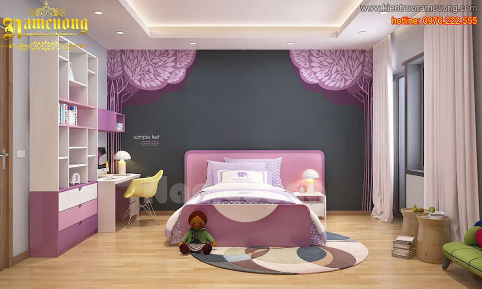 Lưu ý khi thiết kế nội thất phòng ngủ trẻ em