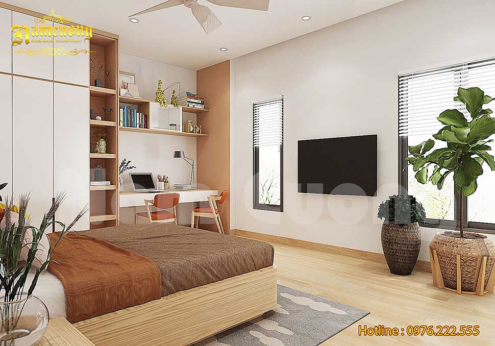 thiết kế nội thất phòng ngủ hiện đại