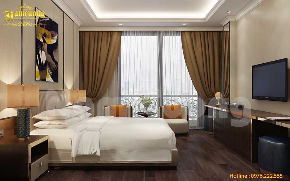 Mẫu thiết kế 3D khách sạn cổ điển ấn tượng tại Quảng Ninh - CĐT chú Tràng 