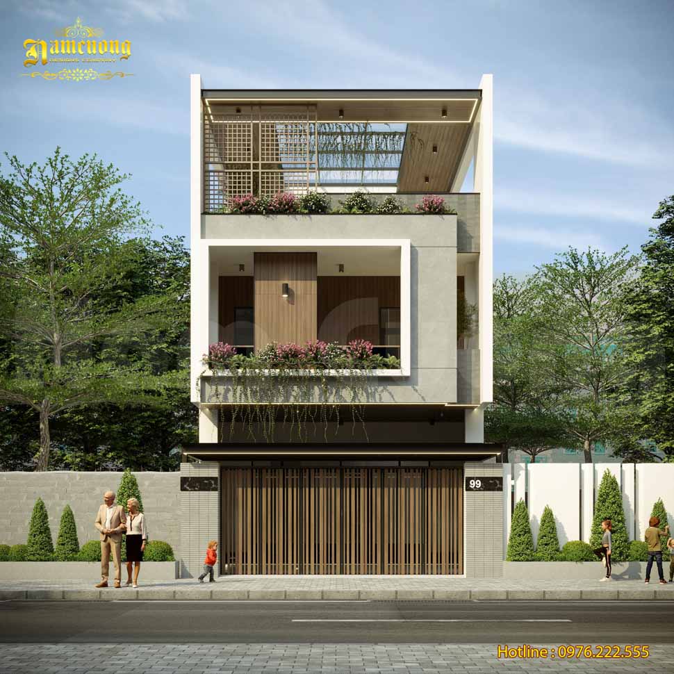 Khám phá mẫu thiết kế nhà phố 3 tầng hiện đại tại Quảng Bình 