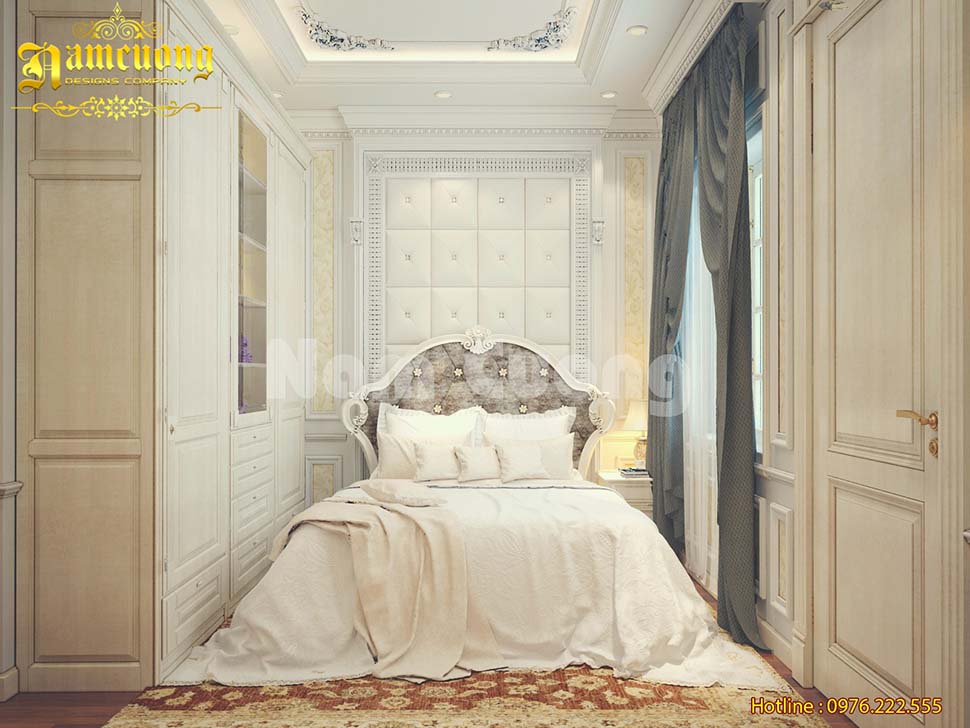 phòng ngủ màu trắng 