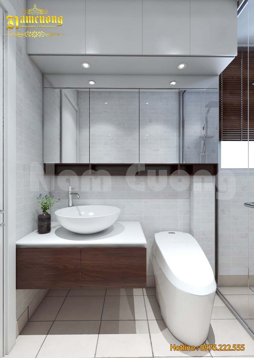 Các mẫu thiết kế nội thất nhà vệ sinh vách kính đẹp