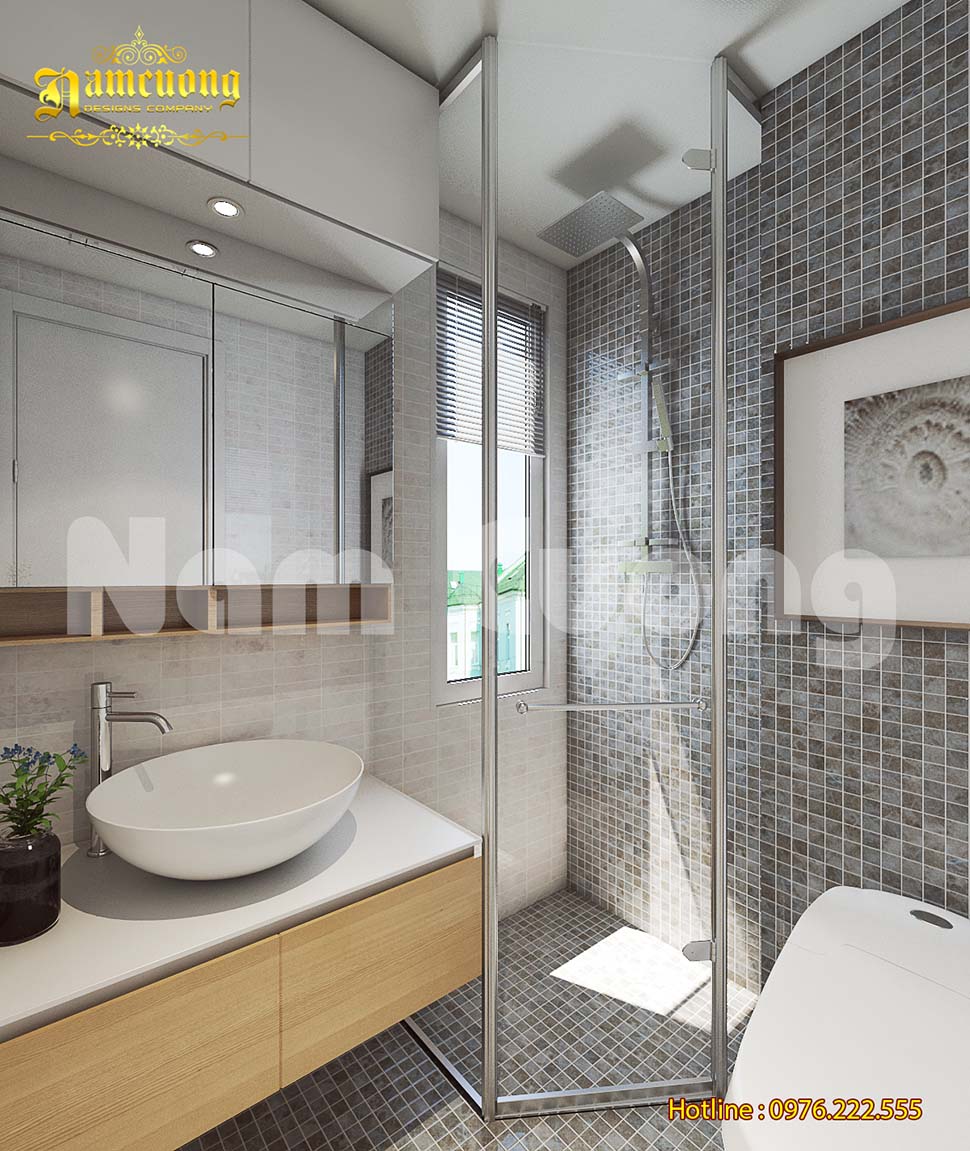 Các mẫu thiết kế nội thất nhà vệ sinh vách kính đẹp