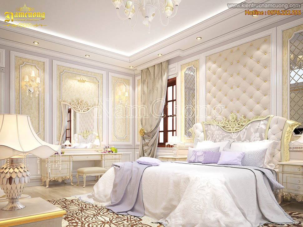 thiết kế phòng ngủ phong cách châu âu 