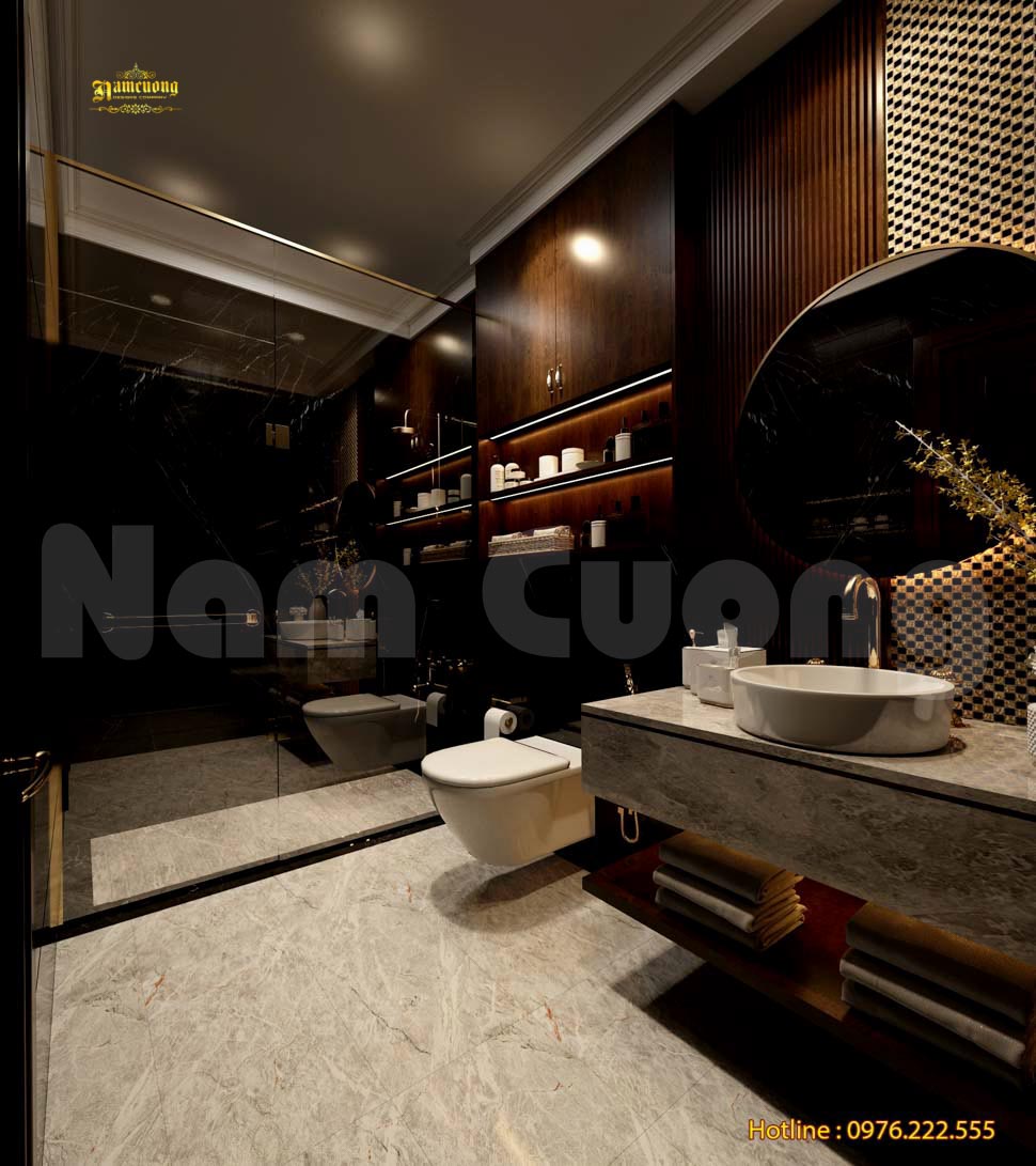 Bản vẽ 3D mẫu nội thất tân cổ điển cuốn hút tại Quảng Bình - CĐT chị Kiều