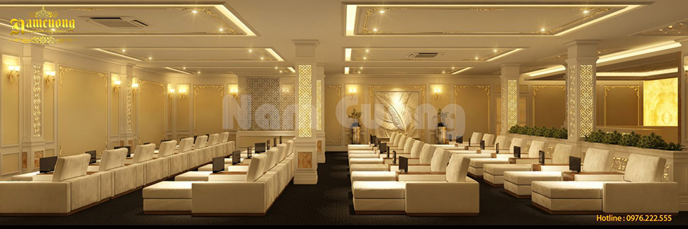 thiết kế nội thất khu massage spa