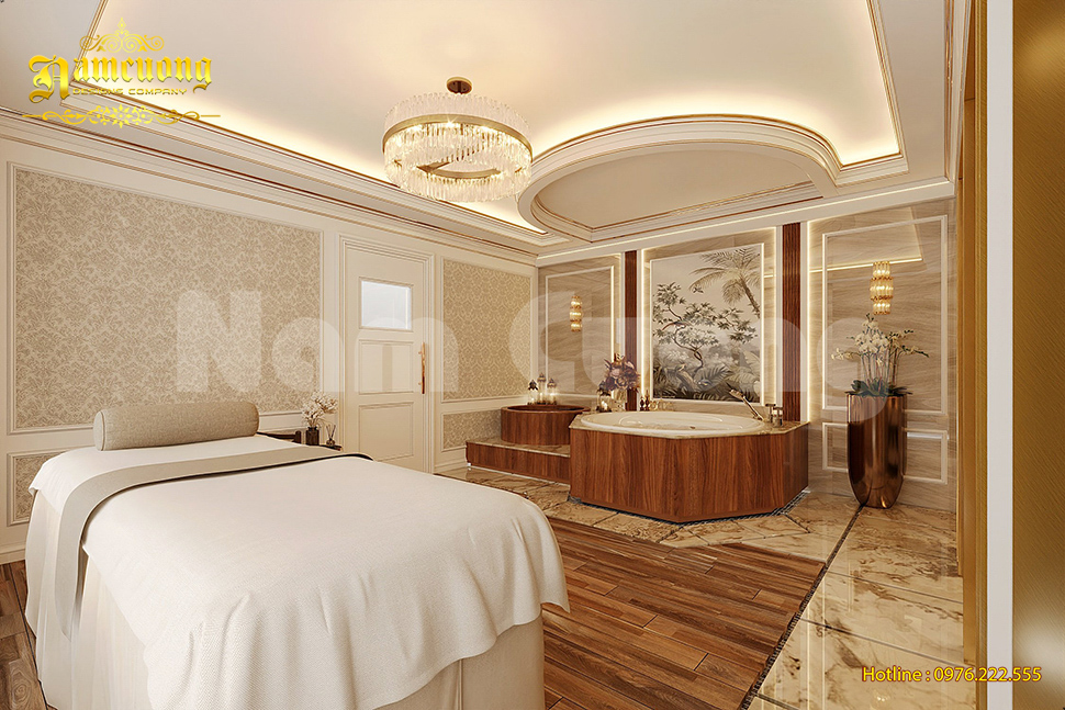 Thiết kế spa massage đẹp và hút khách tại Sài Gòn - CĐT anh An