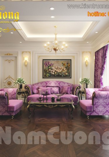Thiết kế nội thất đẹp biệt thự Pháp tại Sài Gòn - NTBTP 007
